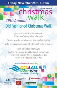 Downtown Old Fashioned Christmas Walk – this Friday, November 24, 2017