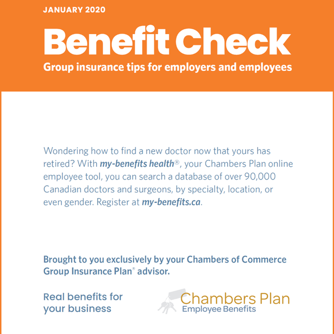Benefit Facts from Chambers of Commerce Group Insurance Plan January 2020