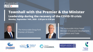 Members invited to a Virtual Townhall with the Premier and the Minister