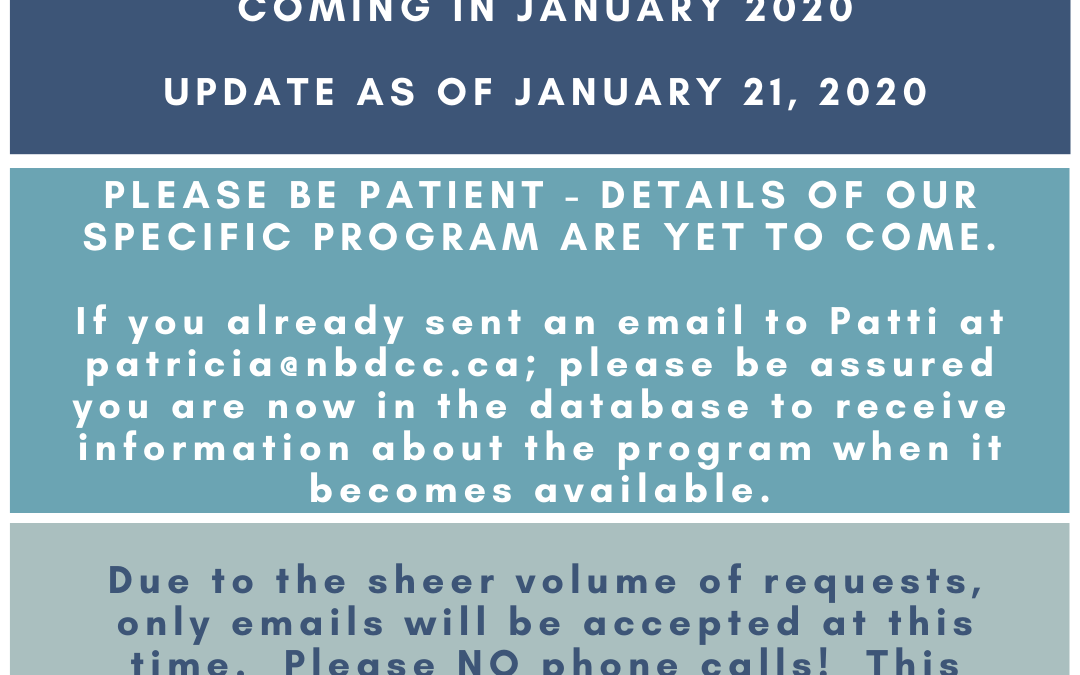 Please be patient – we will notify you when the program begins!